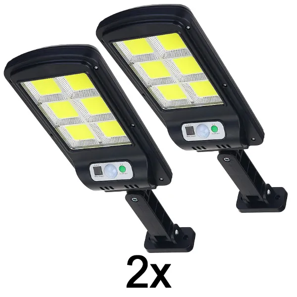 2x Solarna lampa z czujnikiem ruchu – 48 LED, IP65, 3 tryby, pilot | SENSLED